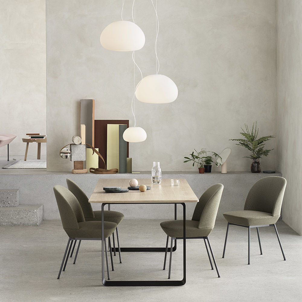 muuto | 70/70 table | solid oak + black base 225x90cm