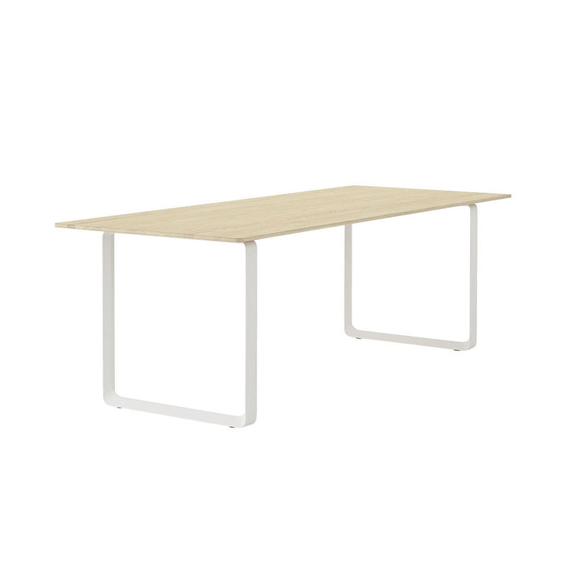 muuto | 70/70 table | solid oak + white leg | 225cm