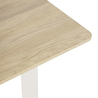 muuto | 70/70 table | solid oak + white leg | 225cm
