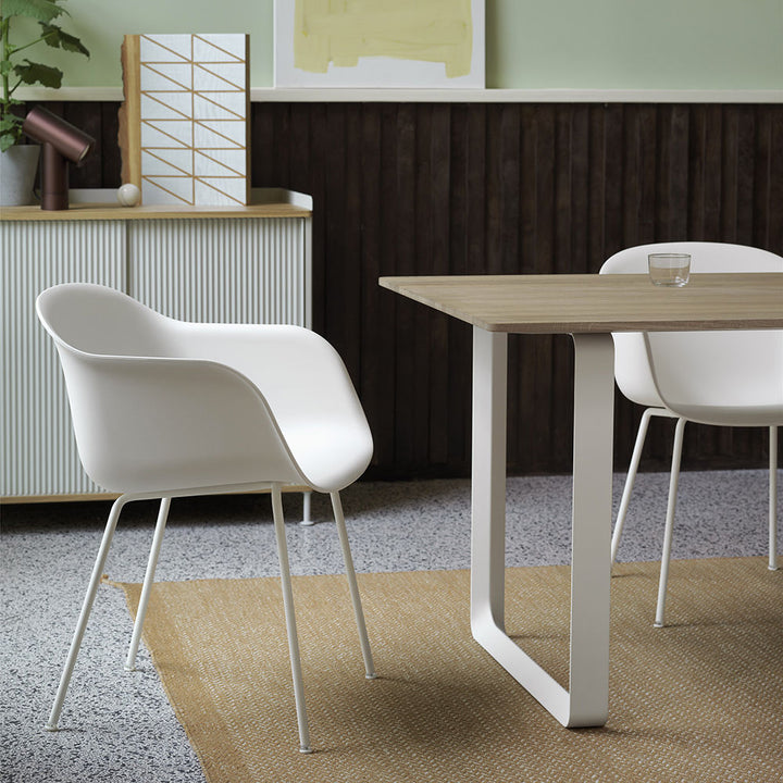 muuto | 70/70 table | solid oak + white base 225x90cm
