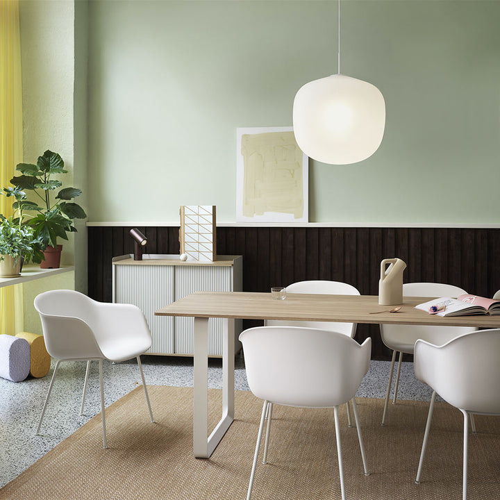 muuto | 70/70 table | solid oak + white base 225x90cm