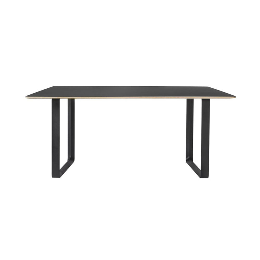 muuto | 70/70 table | black linoleum + black base 170x85cm