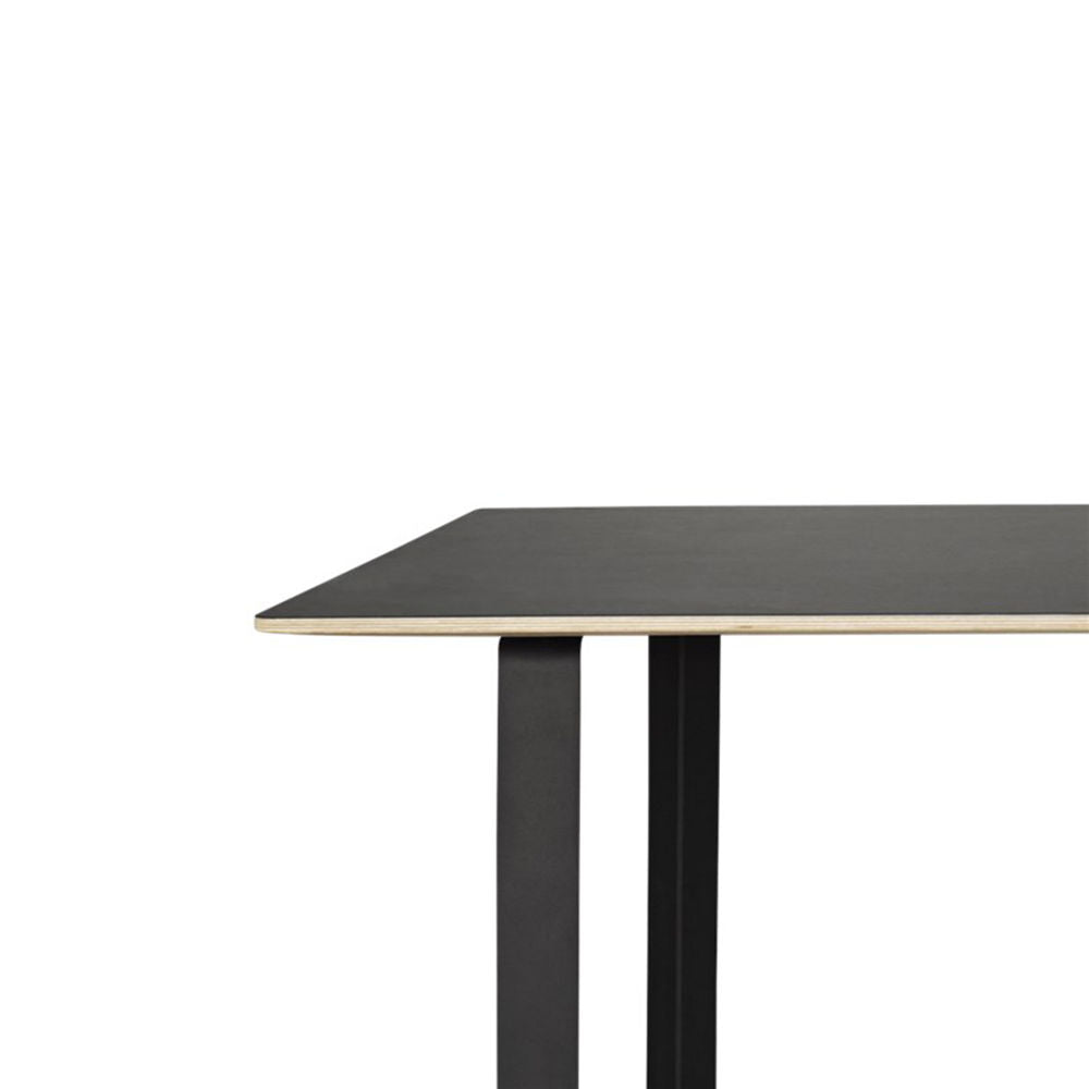 muuto | 70/70 table | black linoleum + black base 170x85cm