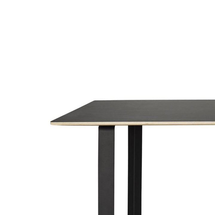 muuto | 70/70 table | black linoleum + black base 170x85cm