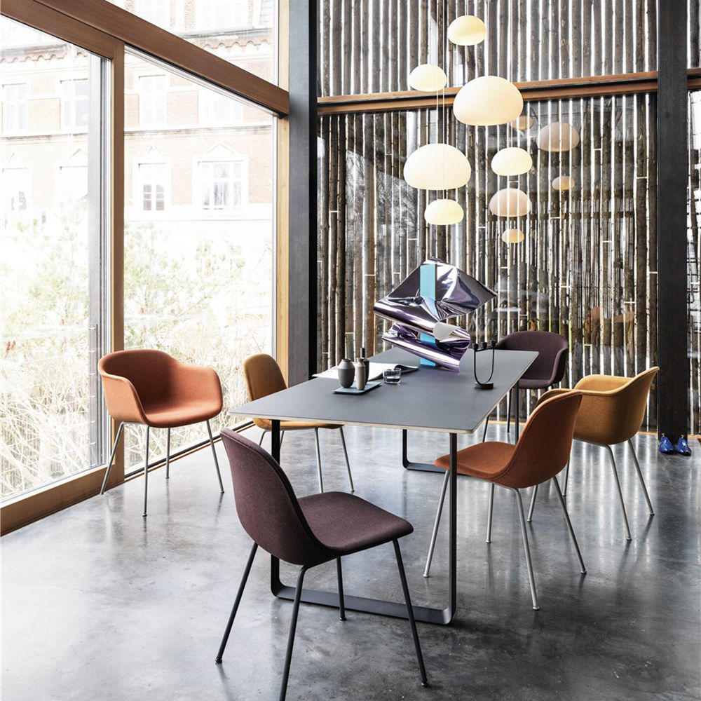 muuto | 70/70 table | black linoleum + black base 170x85cm