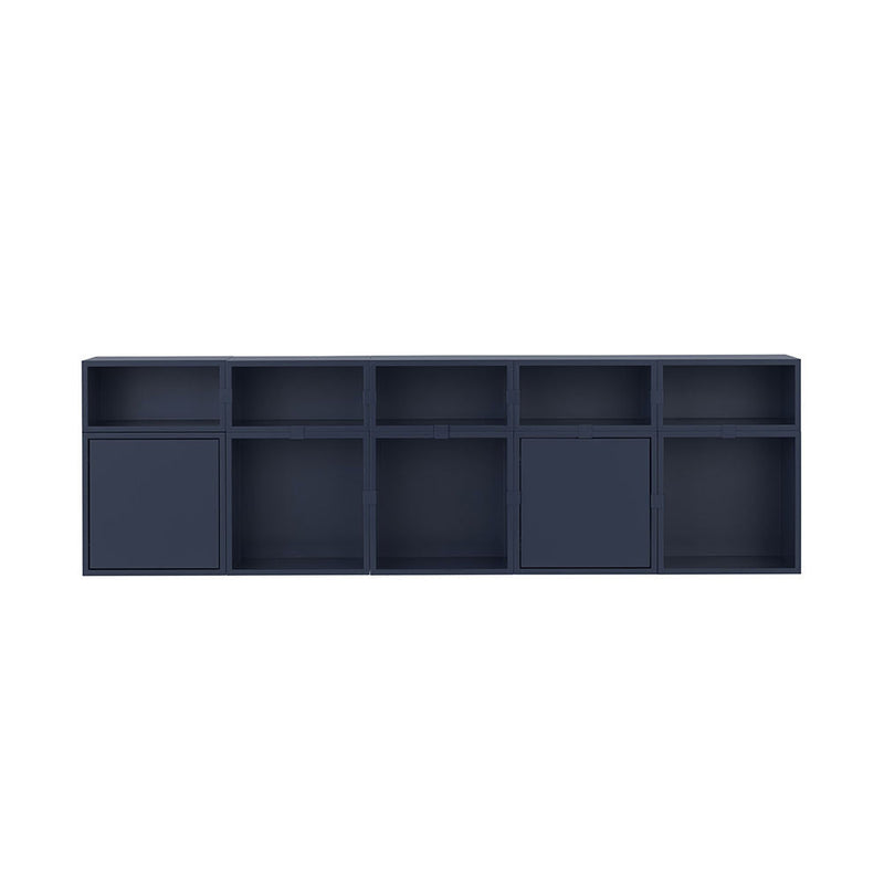 muuto | stacked storage | module with backboard | medium midnight blue - DC