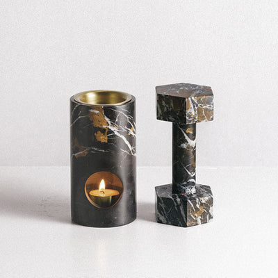 addition studio | synergy oil burner | black marble - LC