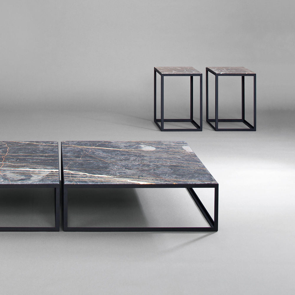 janua | sc 54 coffee table | black + gold limestone