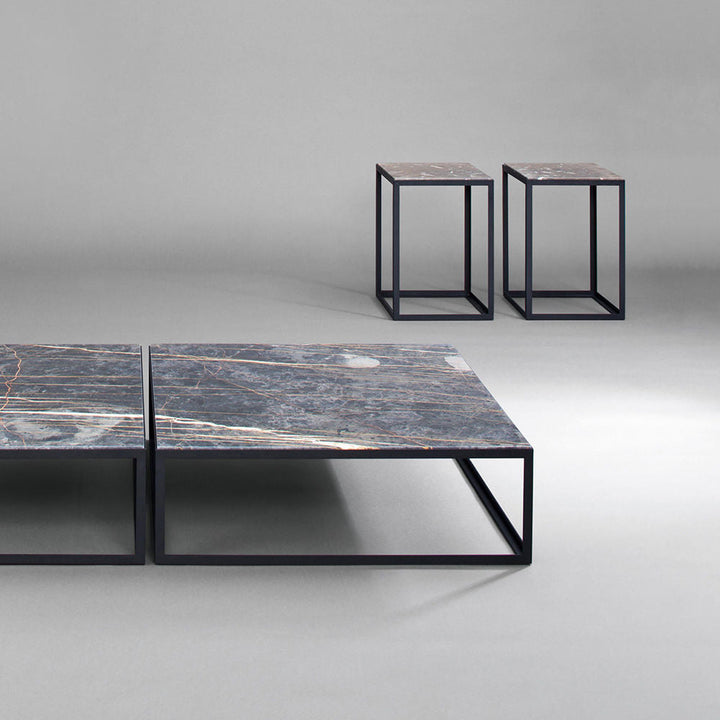 janua | sc 54 coffee table | black + gold limestone