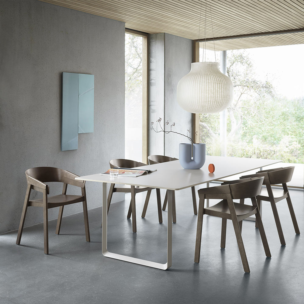 muuto | 70/70 table | white laminate + white base 255x108cm