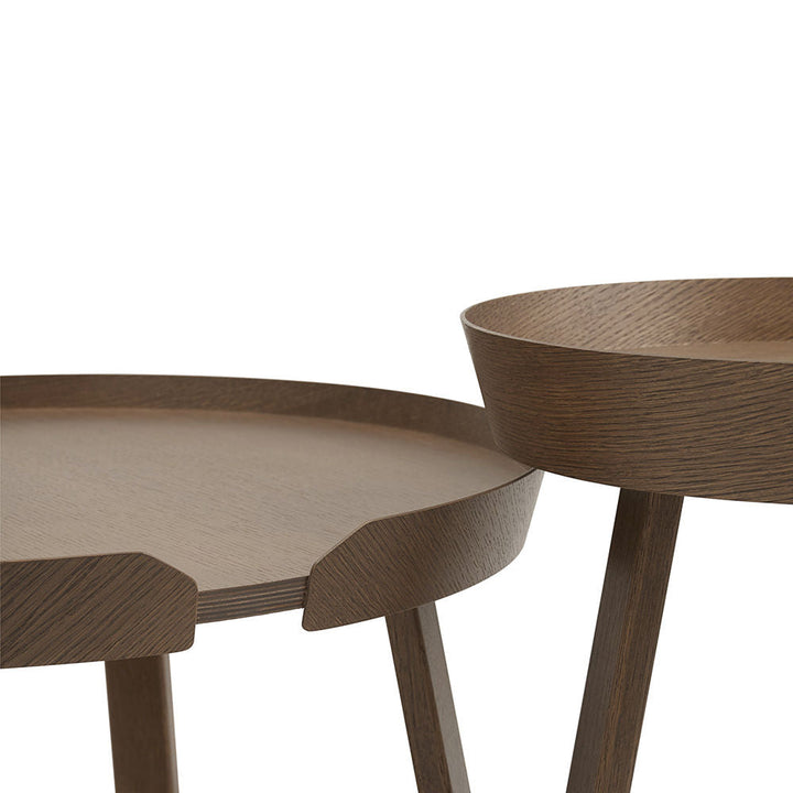 muuto | around coffee table | large stained dark brown