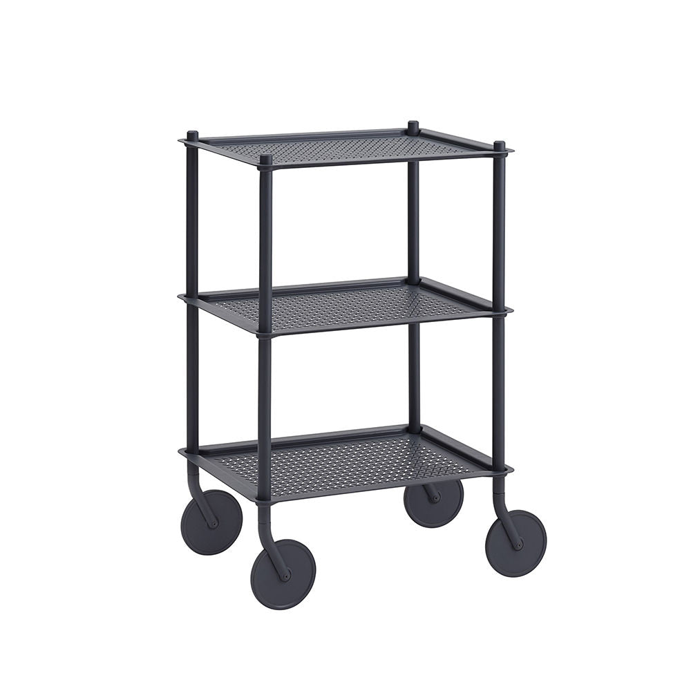 muuto | flow trolley 3 layer | blue grey