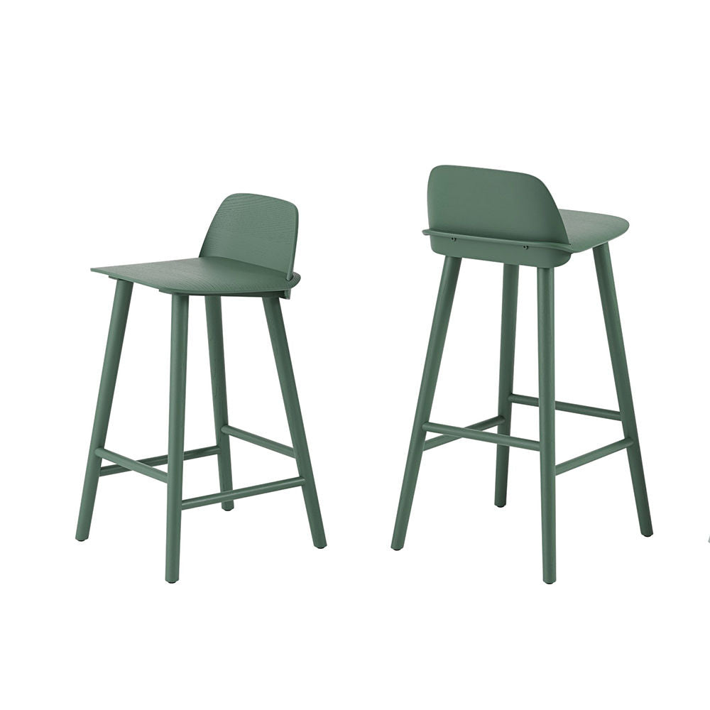 muuto | nerd bar stool | 75cm green ~ DC