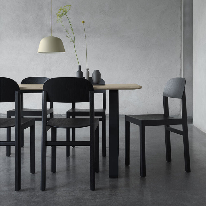 muuto | 70/70 table | solid oak + black base 170x85cm