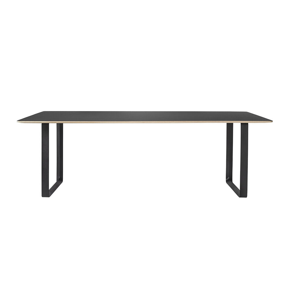muuto | 70/70 table | black linoleum + black base 225x90cm