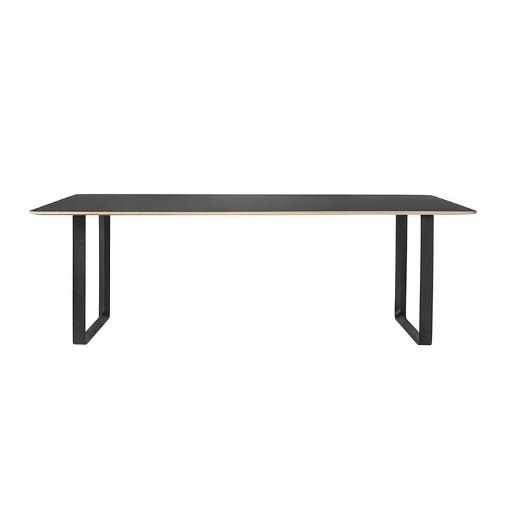 muuto | 70/70 table | black linoleum + black base 225x90cm