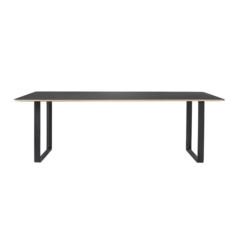 muuto | 70/70 table | black lino + black leg | 225cm