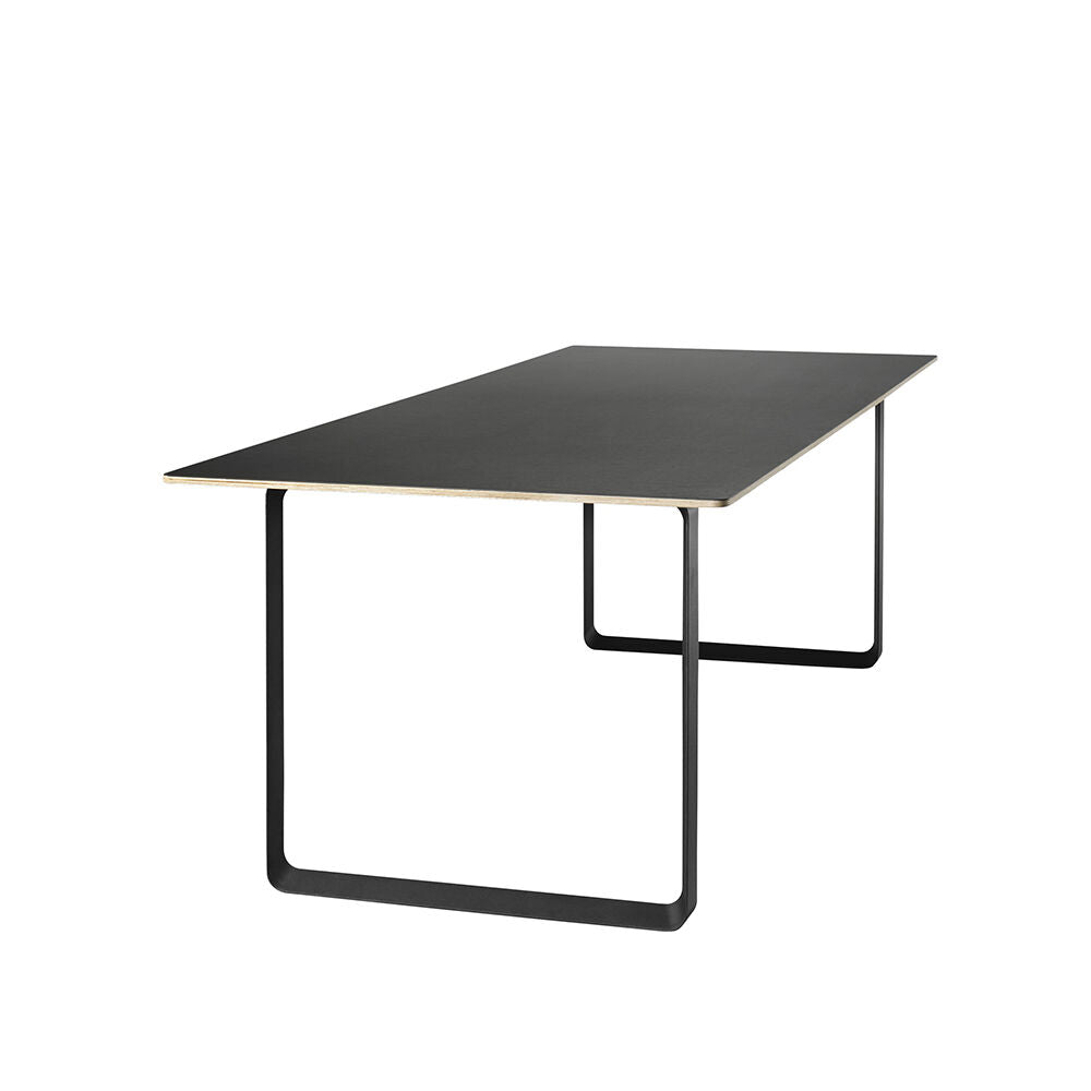 muuto | 70/70 table | black linoleum + black base 225x90cm