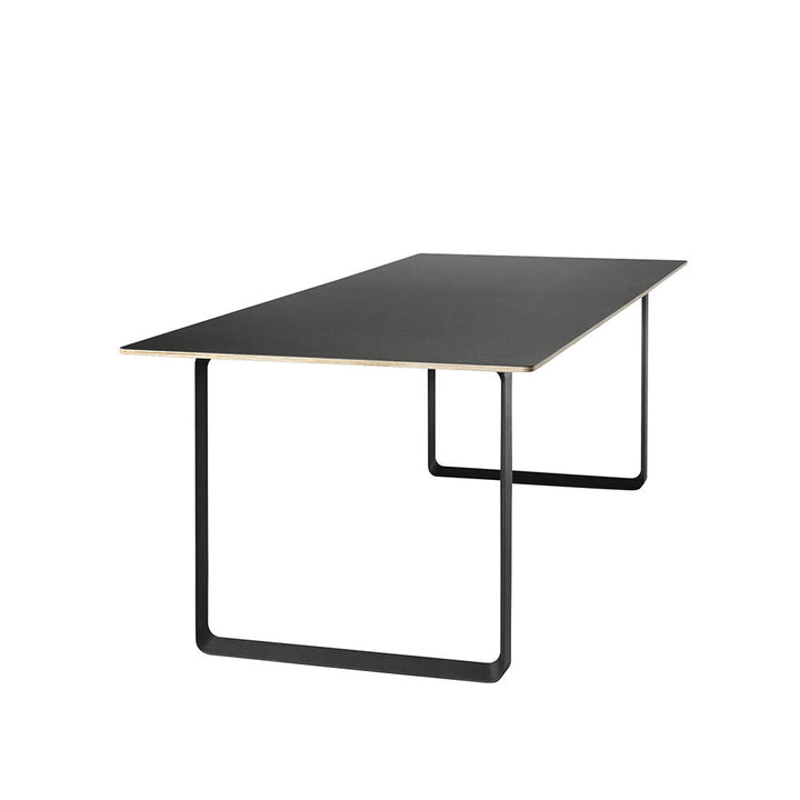 muuto | 70/70 table | black linoleum + black base 225x90cm