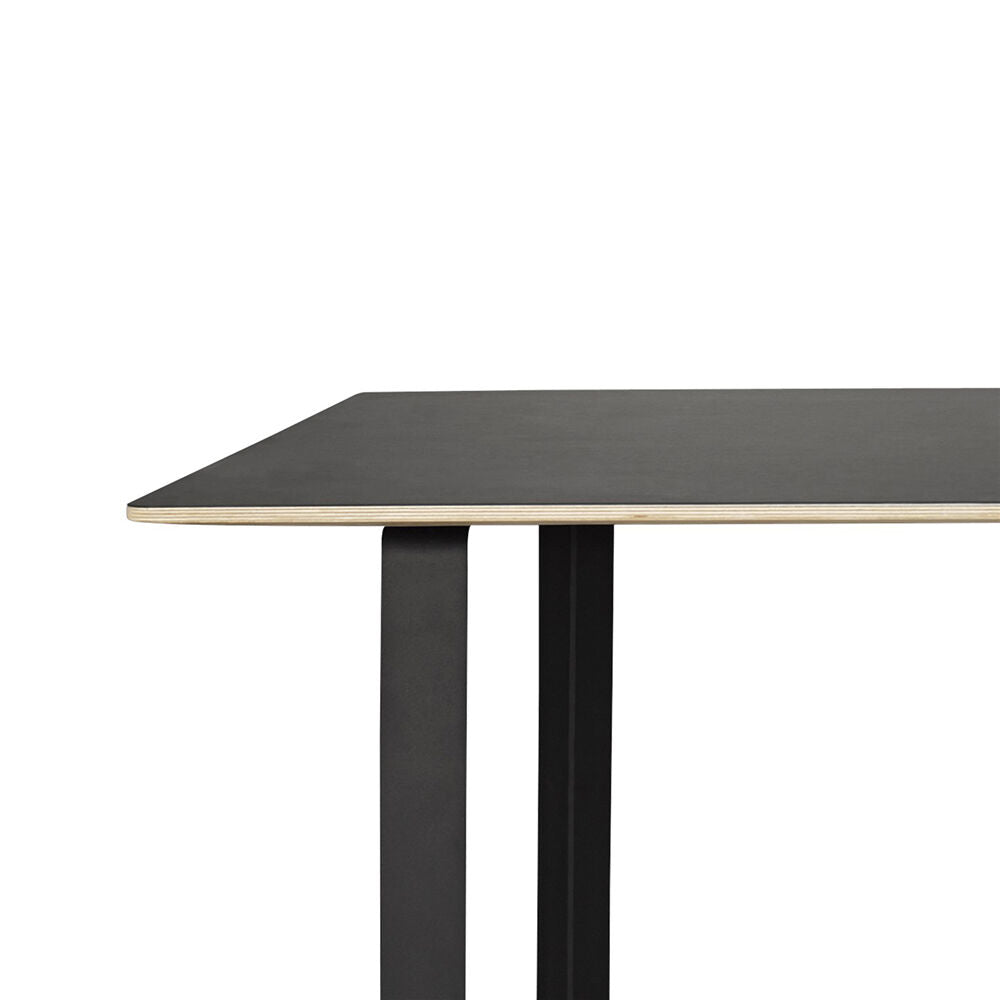 muuto | 70/70 table | black linoleum + black base 225x90cm