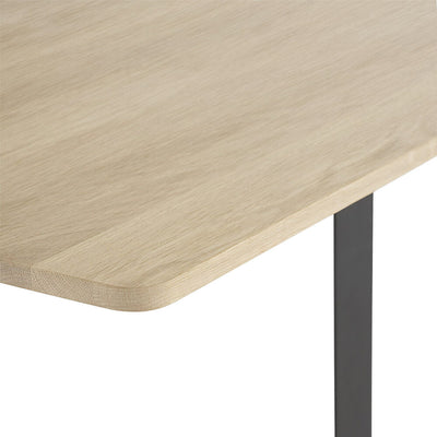 muuto | 70/70 table | solid oak + black leg | 170cm