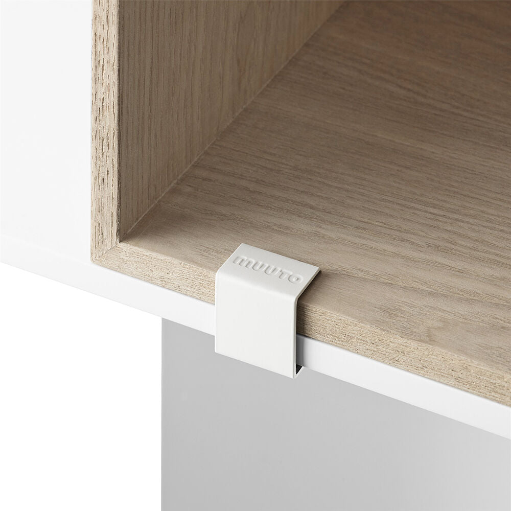 PARTS: muuto | mini stacked storage system | extra clips set of 5 | white - DC