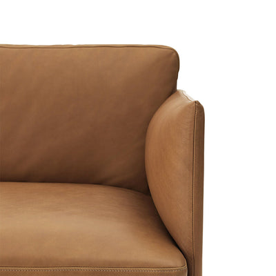 muuto | outline corner sofa | refine leather cognac