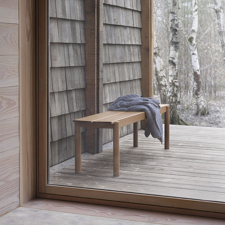 muuto | linear steel bench | burnt orange 170cm