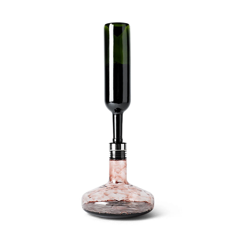 audo copenhagen (menu) | wine breather carafe deluxe | clear + steel