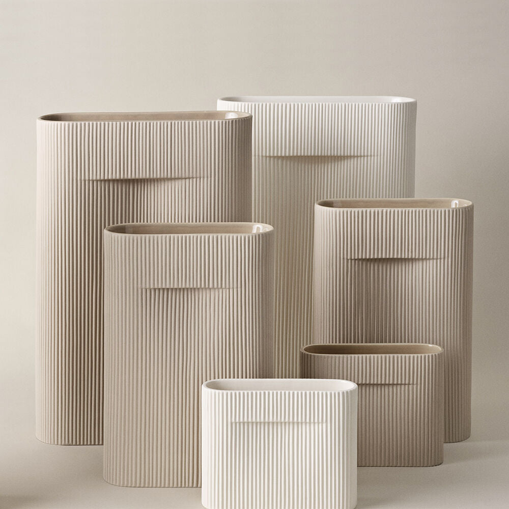muuto | ridge vase | beige 48.5cm - DC