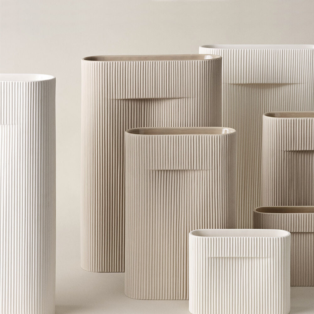 muuto | ridge vase | beige 48.5cm - DC