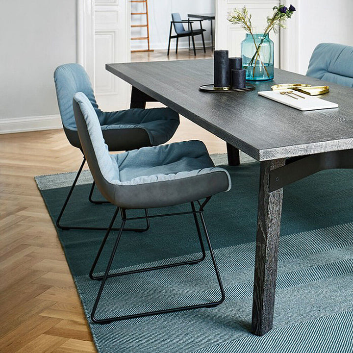 freifrau | leya armchair low | wire frame | avalon 0045 + sahara plaza leather ~ DC