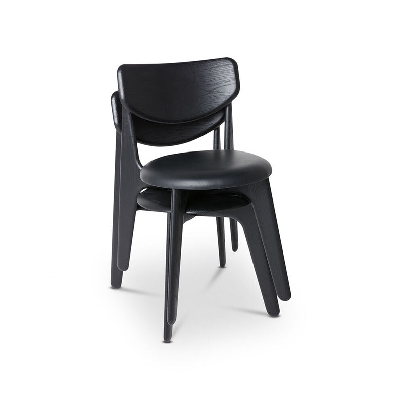 tom dixon | slab chair | black oak + leather