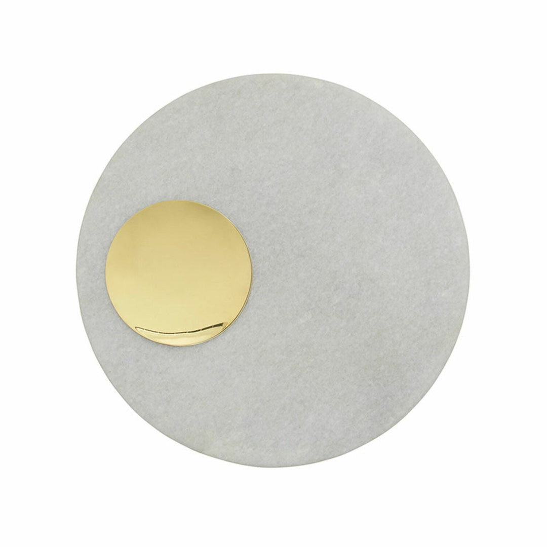 tom dixon | stone serving board - brass - DC