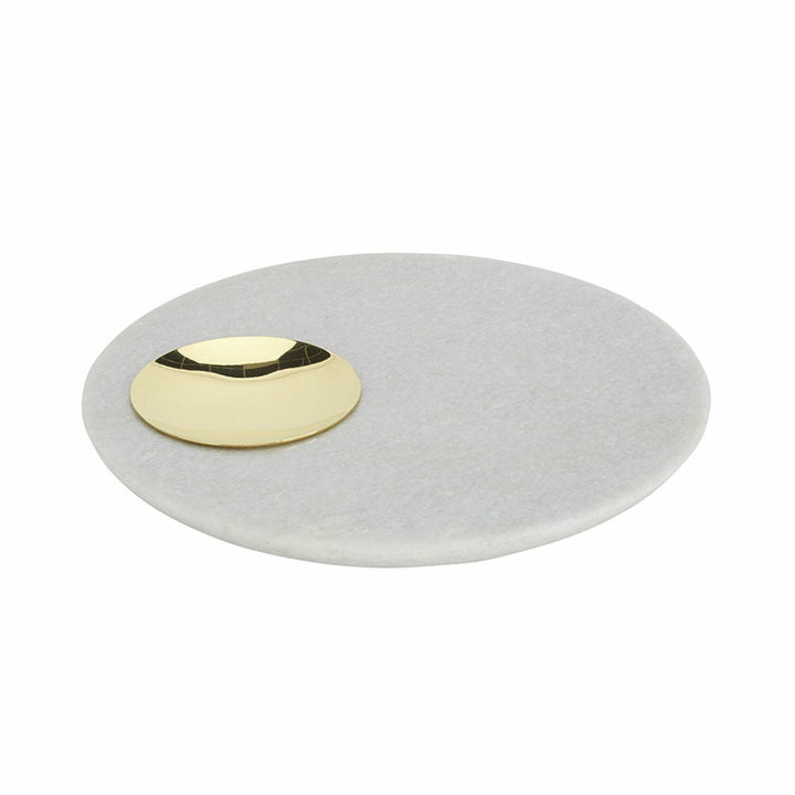 tom dixon | stone serving board - brass - DC