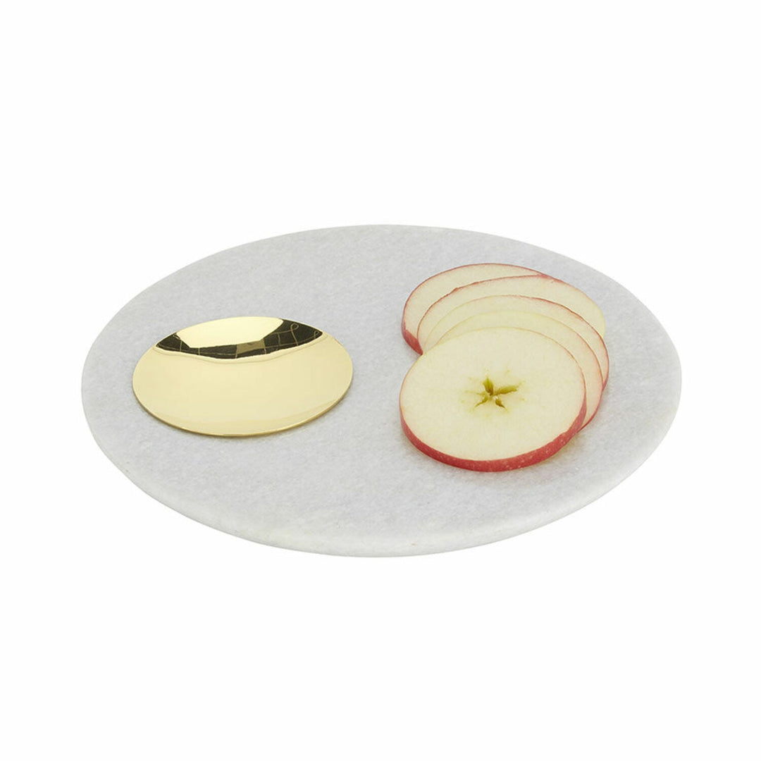 tom dixon | stone serving board - brass - DC
