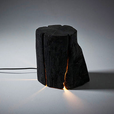 duncan meerding | cracked log lamp | charred