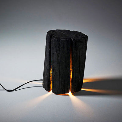 duncan meerding | cracked log lamp | charred