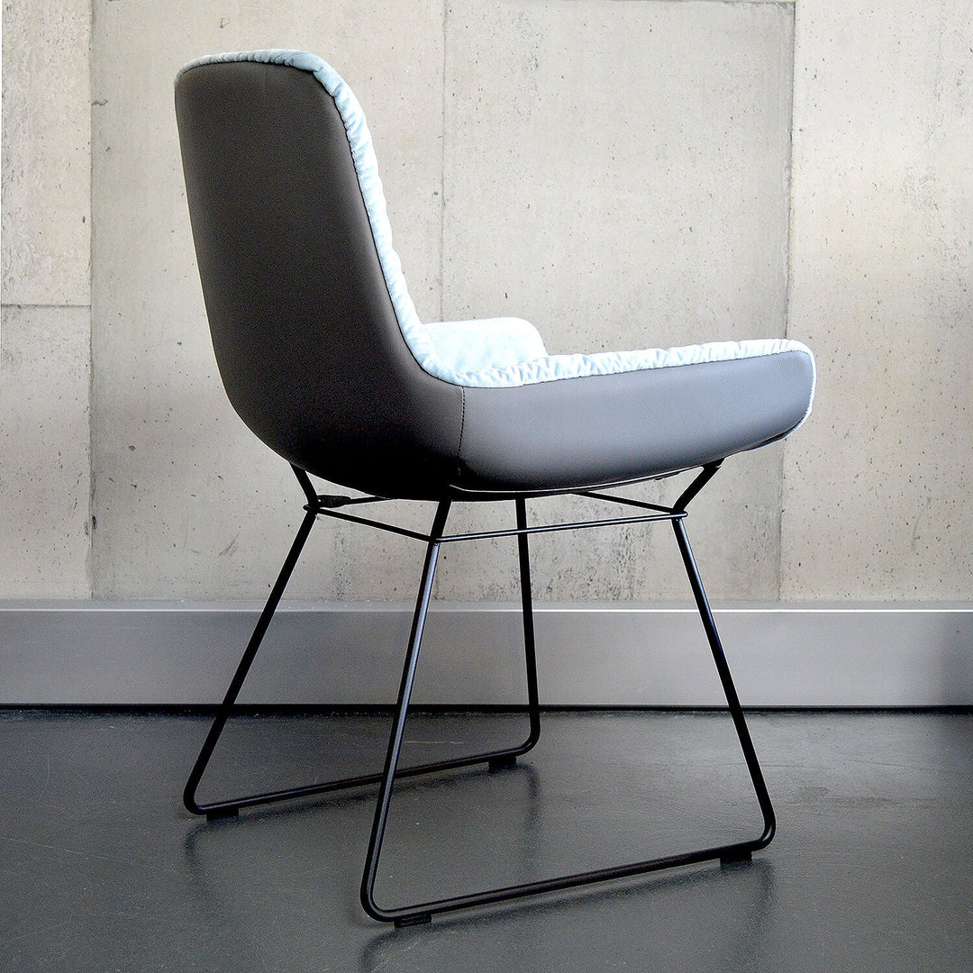 freifrau | leya armchair low | wire frame | avalon 0045 + sahara plaza leather ~ DC