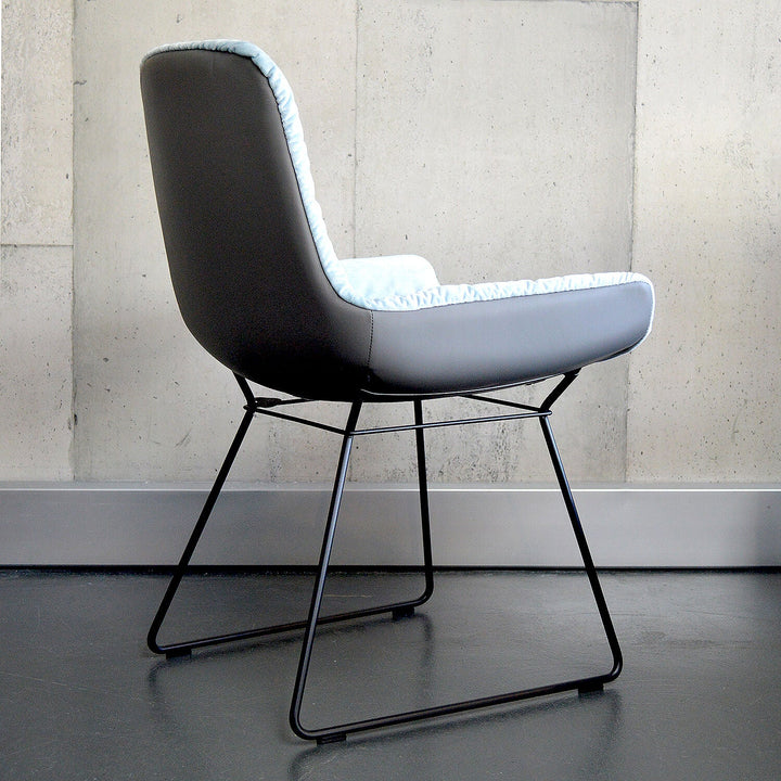 freifrau | leya armchair low | wire frame | avalon 0045 + sahara plaza leather ~ DC