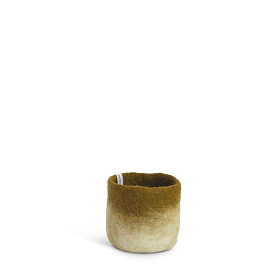 aveva | flower pot 18 | wool cover | olive small - LC