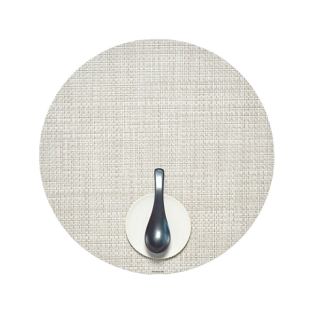 chilewich | placemat round | basketweave natural