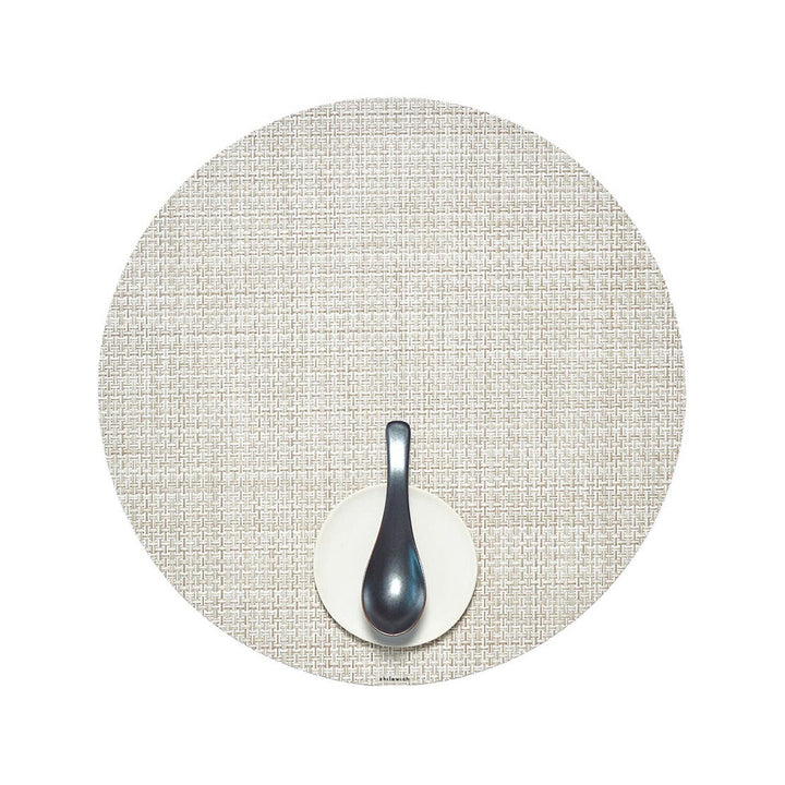 chilewich | placemat round | basketweave natural