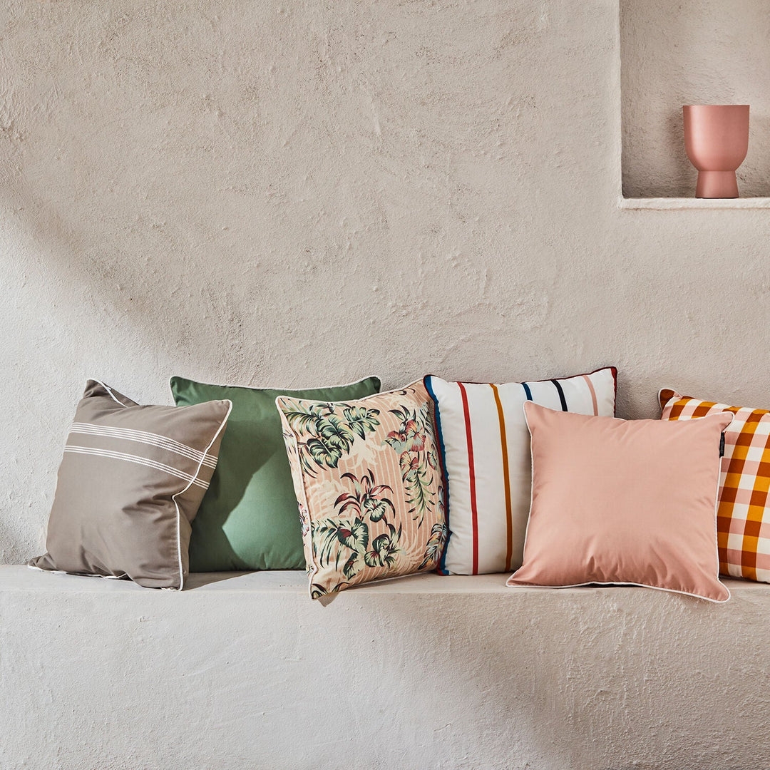 basil bangs | cushion cover 50cm | tessuti taupe - LC