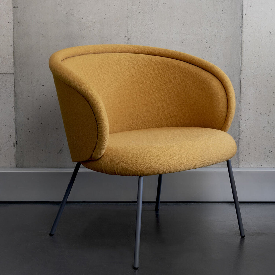 freifrau | ona cocktail armchair |  Vidar 472 + steel frame slate grey