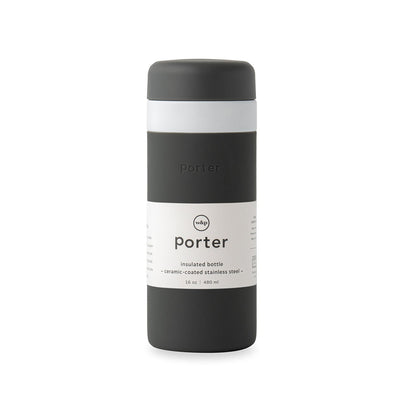 porter | ceramic insulated bottle | charcoal - LC