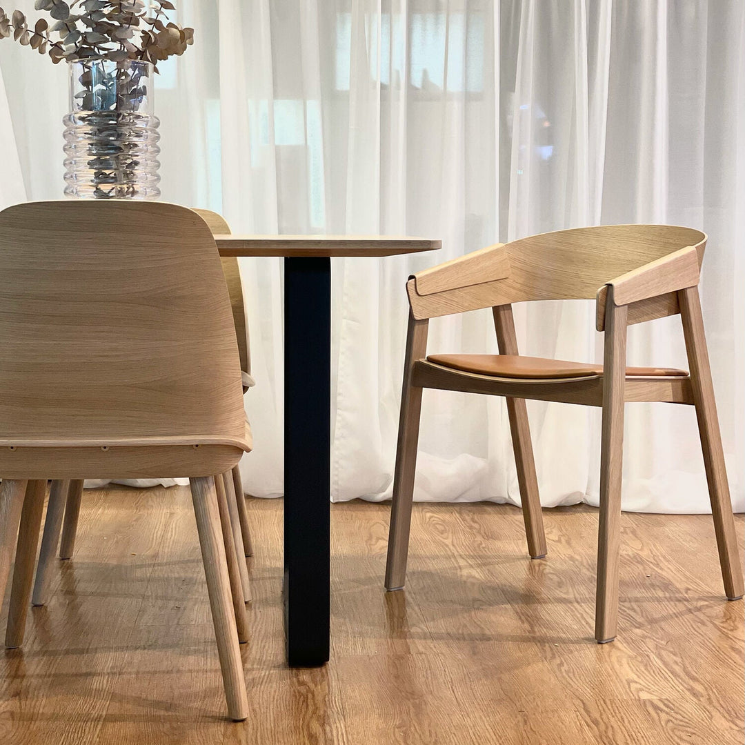 muuto | cover armchair | oak + cognac leather