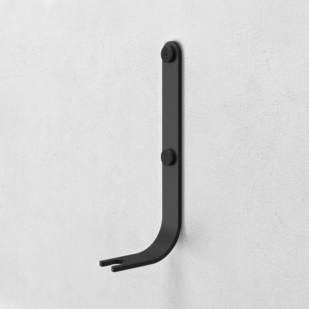eldvarm | emma wall hook for fireplace tools | noir
