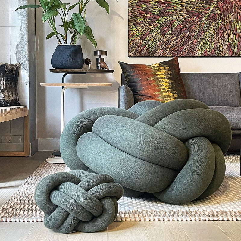 design house stockholm | knot seat cushion XL | forest green