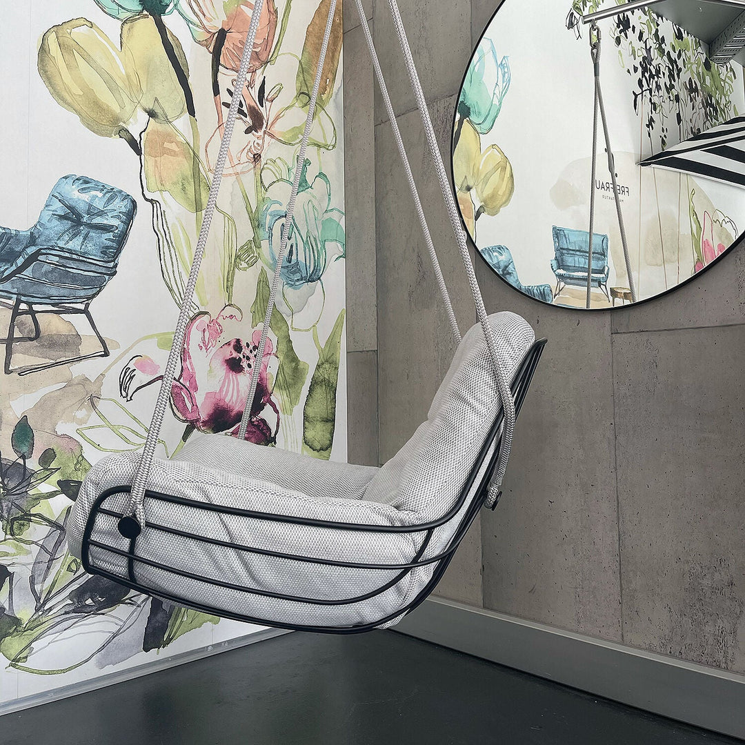 freifrau | leyasol outdoor lounge swing seat | lopi ash + black frame